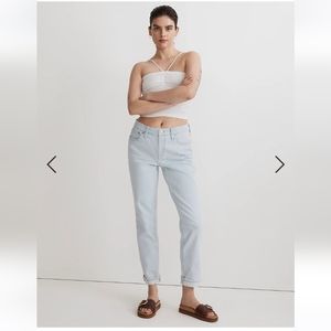 Madewell Slim Boyjean, vintage light wash, never worn, nwt